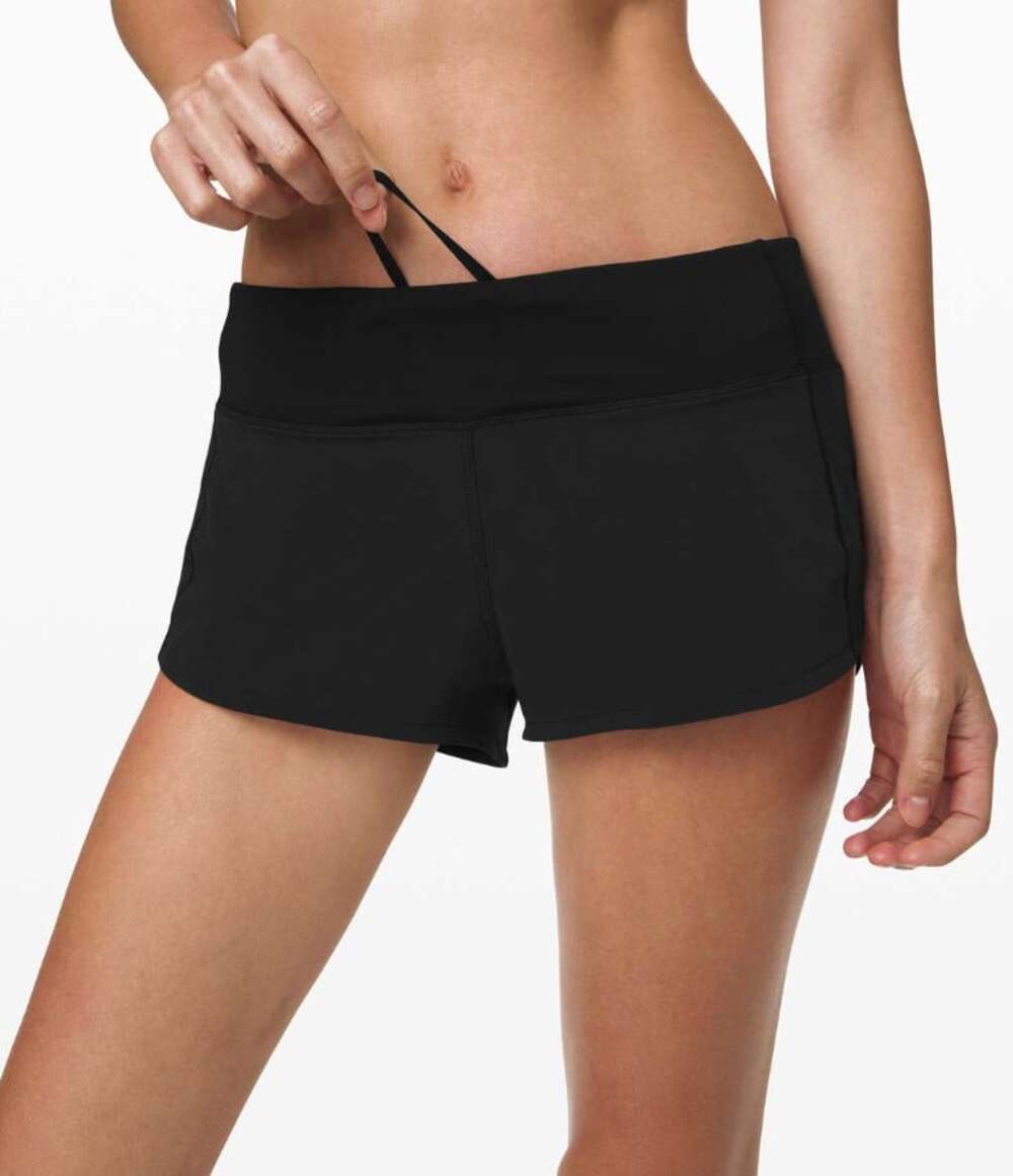 Lululemon NWT Speed Up Low Rise Short *2.5" Black Size 4